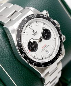 Alternative view of Tudor Black Bay Chrono, in Stainless Steel, Silver Opaline Index Dial with Black Sub Dials, on Stainless Steel Tudor Bracelet, Ref.79360N, Circa: 2022, Complete with Box, Books, Tudor Warranty Card & Balance of 5 Year Tudor Factory Warranty