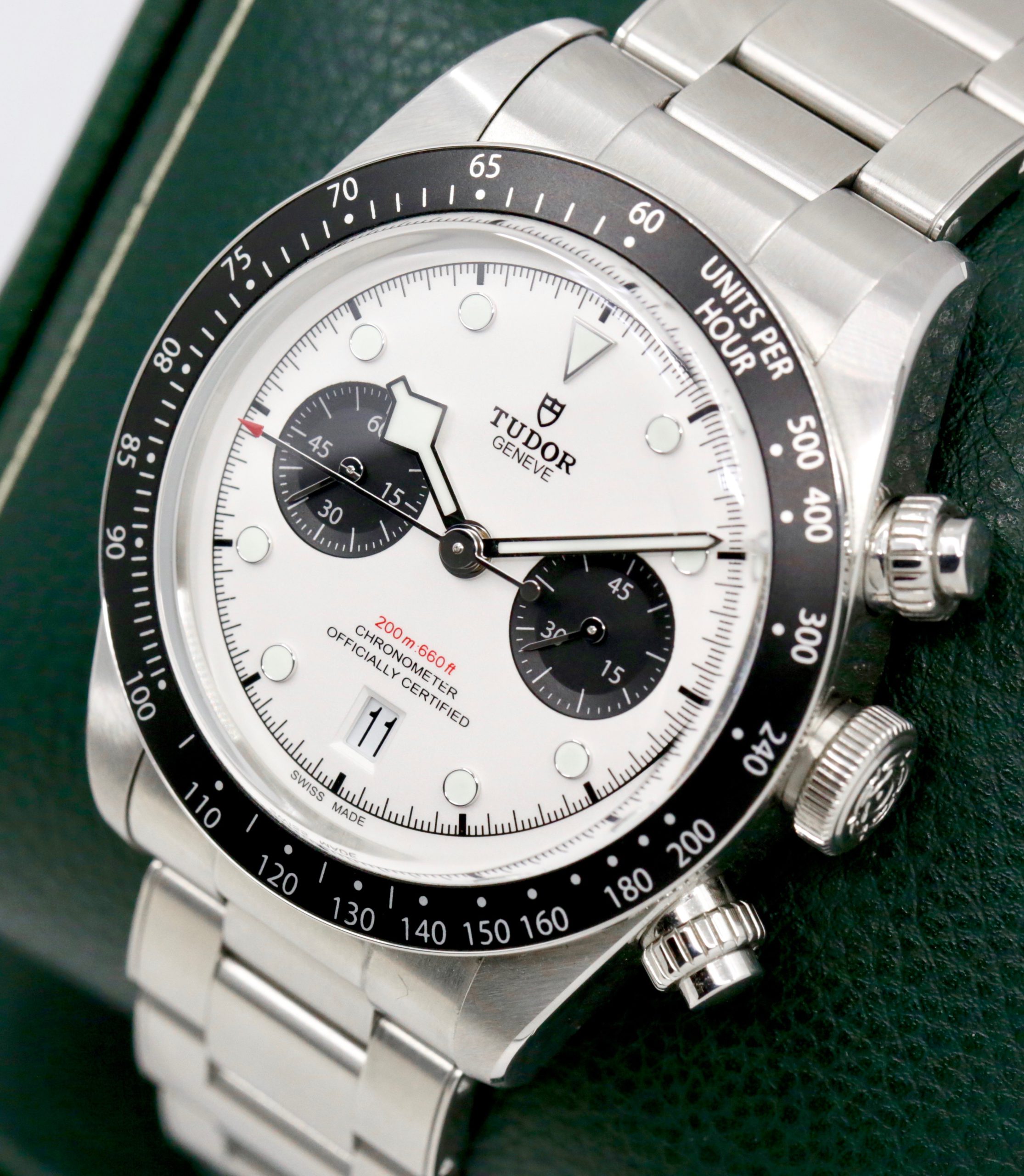 Tudor Black Bay Chrono, in Stainless Steel, Silver Opaline Index Dial with Black Sub Dials, on Stainless Steel Tudor Bracelet, Ref.79360N, Circa: 2022, Complete with Box, Books, Tudor Warranty Card & Balance of 5 Year Tudor Factory Warranty - Image 3