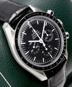 Alternative view of Omega Speedmaster Professional, in Stainless Steel, Black Index Dial, on Black Omega Alligator Strap with Stainless Steel Omega Deployant, Ref. 311.30.42.30.01.005, Circa: 2016