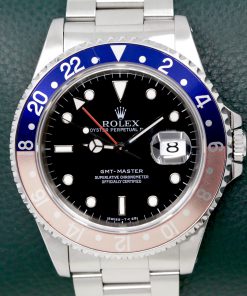 Rolex Oyster Perpetual GMT-Master, Reference 16700, Black "Swiss - T < 25" Dial, Faded Blue & Red Bezel, on Stainless Steel Rolex Oyster Bracelet, Circa: 1997, with Original Rolex Box