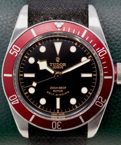 Tudor Black Bay Heritage, Black Index Dial, Burgundy Bezel on Black Tudor Nato Strap, Ref. 79220R, Circa: 2012, Complete with Box, Books & Tudor Warranty Card