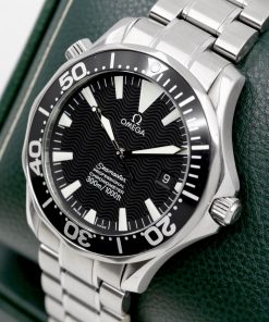 Alternative view of Omega Seamaster 300M Chronometer, in Stainless Steel, Black Index Dial, Black Bezel, on Stainless Steel Omega Bracelet, Ref. 2254.50.00, Circa: 2006