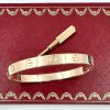 Cartier Love Bangle, 18k 0.750 rose gold, with original Cartier Cert dated 2014.