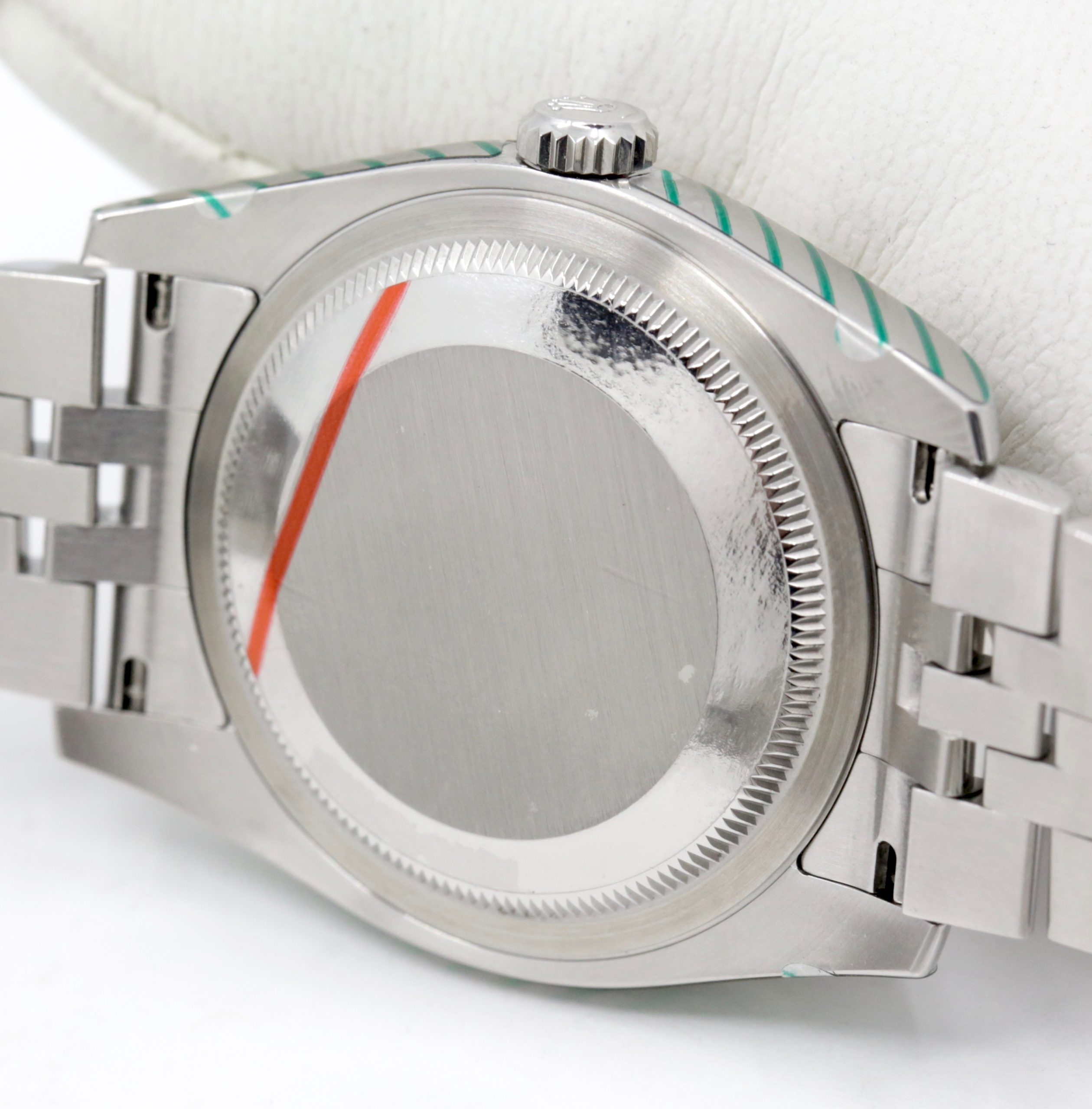 Rolex Oyster Perpetual Datejust ref 116234, 36mm stainless steel with white gold bezel, mother of pearl diamond dial, Jubilee bracelet, just back from Rolex service centre. - Image 5