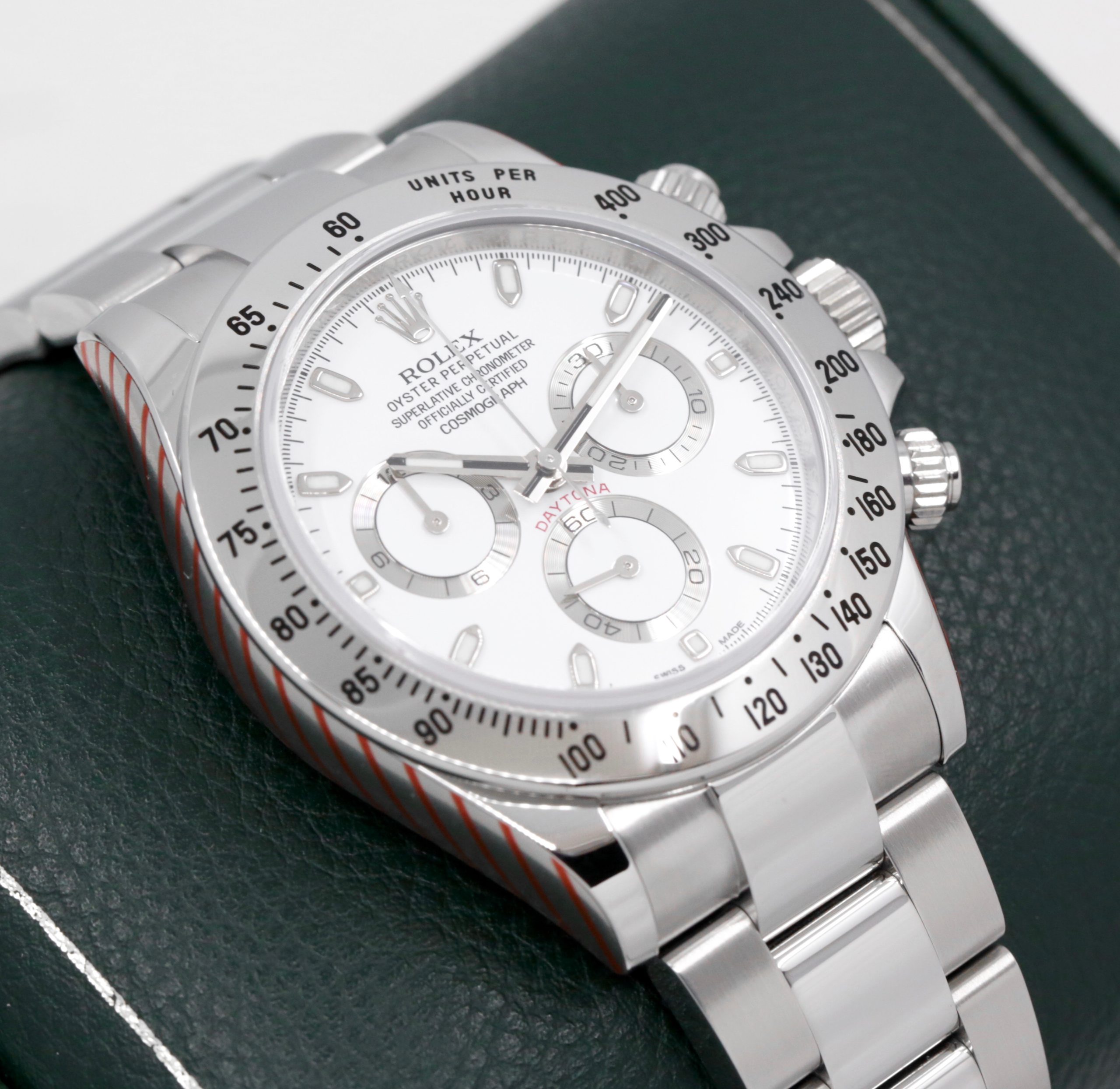 Rolex Cosmograph Daytona, Stainless Steel, White "APH" Dial, with Stainless Steel Bezel, on Rolex Stainless Steel Oyster Bracelet, Ref. 116520, Circa: 2016, Complete with Box, Papers, New Service Card & Balance of 2 Year Rolex Service Warranty - Image 3