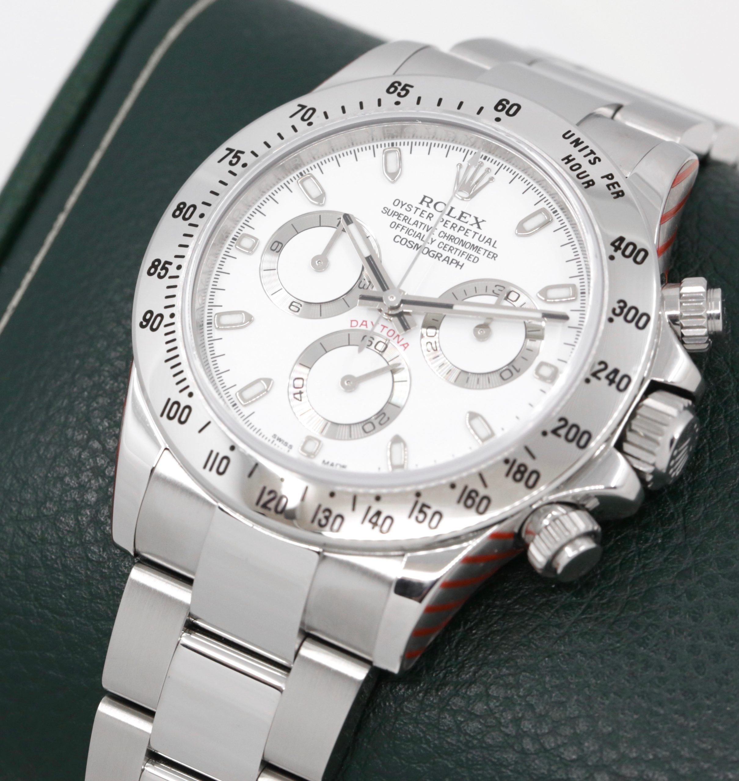 Rolex Cosmograph Daytona, Stainless Steel, White "APH" Dial, with Stainless Steel Bezel, on Rolex Stainless Steel Oyster Bracelet, Ref. 116520, Circa: 2016, Complete with Box, Papers, New Service Card & Balance of 2 Year Rolex Service Warranty - Image 2