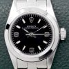 Rolex Lady Oyster Perpetual, 24mm, Stainless Steel, Black 3,6,9 Explorer Dial, on Stainless Steel Rolex Oyster Bracelet, Ref. 67180, Circa: 1996, with Box & Books