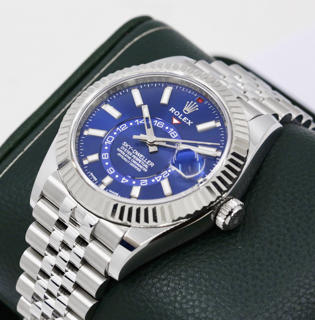 Rolex Sky-Dweller, Stainless Steel, Blue Index Dial, on Stainless Steel Rolex Jubilee Bracelet, Ref. 326934, Circa: 2022, Complete with Box, Papers & Balance of 5 Year Rolex Warranty - Image 5