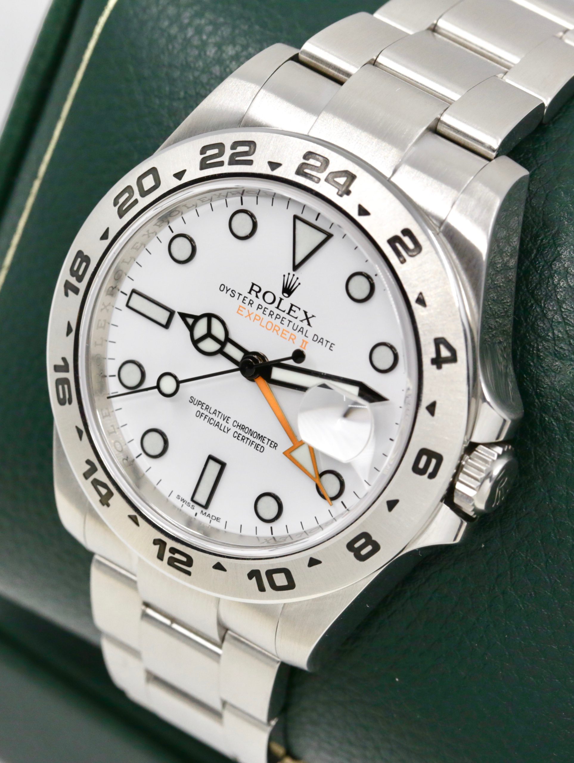 Rolex Explorer II, in Stainless Steel, White "Polar" Index Dial with Orange GMT Hand, on Stainless Steel Rolex Oyster Bracelet, Ref. 216570, Circa: 2013, Complete with Box, Books & Rolex Warranty Card - Image 2