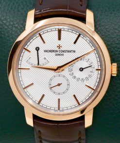 Vacheron Constantin Traditionnelle Power Reserve, in 18ct Rose Gold, White Index Dial, on Brown Alligator Vacheron Constantin Strap with 18ct Rose Gold Tang Vacheron Constantin Tang Buckle, Ref. 83020/000R-9909, Circa: 2019, Complete with Box & Papers Reduced!!