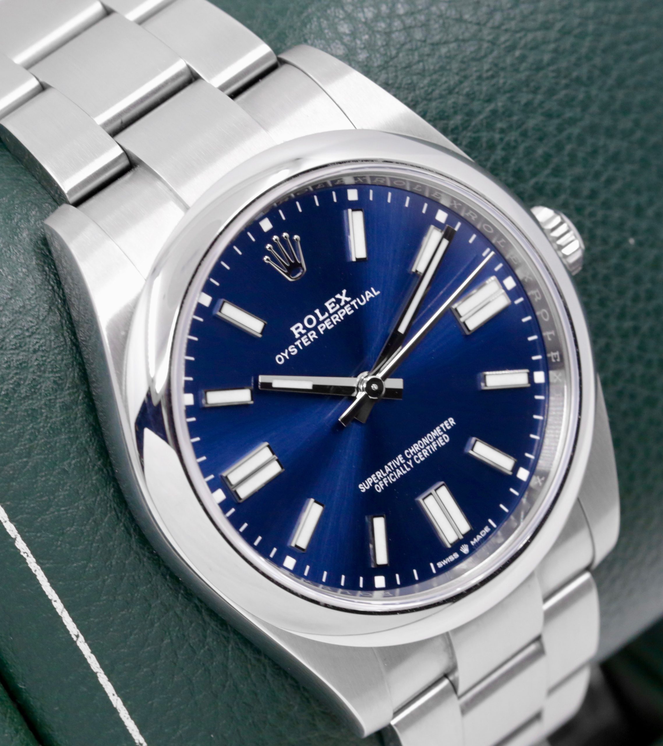 Rolex Oyster Perpetual 41, Stainless Steel, Bright Blue Index Dial, on Stainless Steel Rolex Oyster Bracelet, Ref.124300, Circa: 2022, Complete with Box, Books, Rolex Warranty Card & Balance of 5 Year Rolex Factory Warranty - Image 3