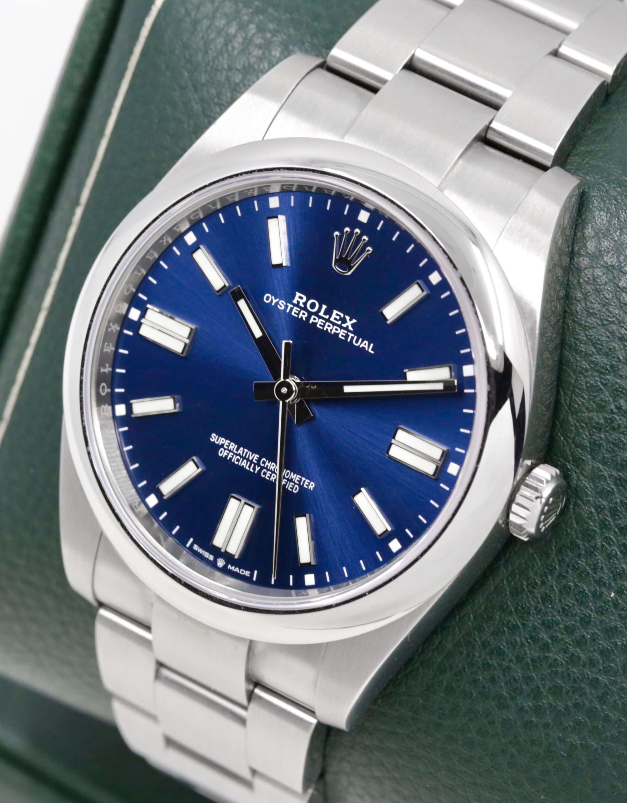 Rolex Oyster Perpetual 41, Stainless Steel, Bright Blue Index Dial, on Stainless Steel Rolex Oyster Bracelet, Ref.124300, Circa: 2022, Complete with Box, Books, Rolex Warranty Card & Balance of 5 Year Rolex Factory Warranty - Image 2
