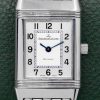Jaeger-LeCoultre Reverso Lady, Stainless Steel, Silver Arab Dial with Blue Steel Hands on Stainless Steel JLC Bracelet, Ref. Q2618110, Circa: 2008, Complete with Box, Books & JLC Warranty Certificate