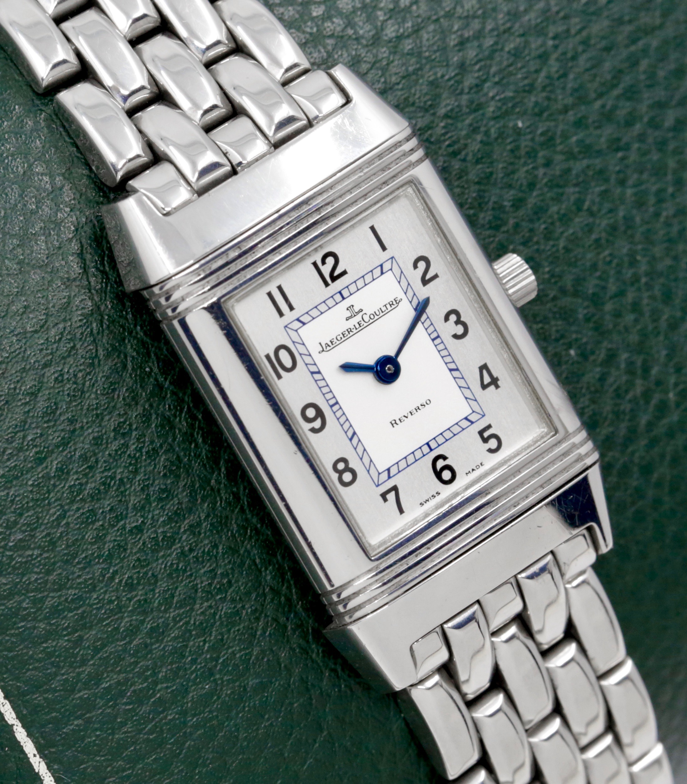 Jaeger-LeCoultre Reverso Lady, Stainless Steel, Silver Arab Dial with Blue Steel Hands on Stainless Steel JLC Bracelet, Ref. Q2618110, Circa: 2008, Complete with Box, Books & JLC Warranty Certificate - Image 4
