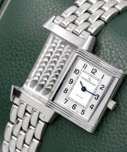 Alternative view of Jaeger-LeCoultre Reverso Lady, Stainless Steel, Silver Arab Dial with Blue Steel Hands on Stainless Steel JLC Bracelet, Ref. Q2618110, Circa: 2008, Complete with Box, Books & JLC Warranty Certificate