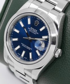 Alternative view of Rolex Oyster Perpetual Datejust II, Stainless Steel, Blue Index Dial on Stainless Steel Rolex Oyster Bracelet, Ref. 116300, Circa: 2015, with Box, & Rolex Service Invoice