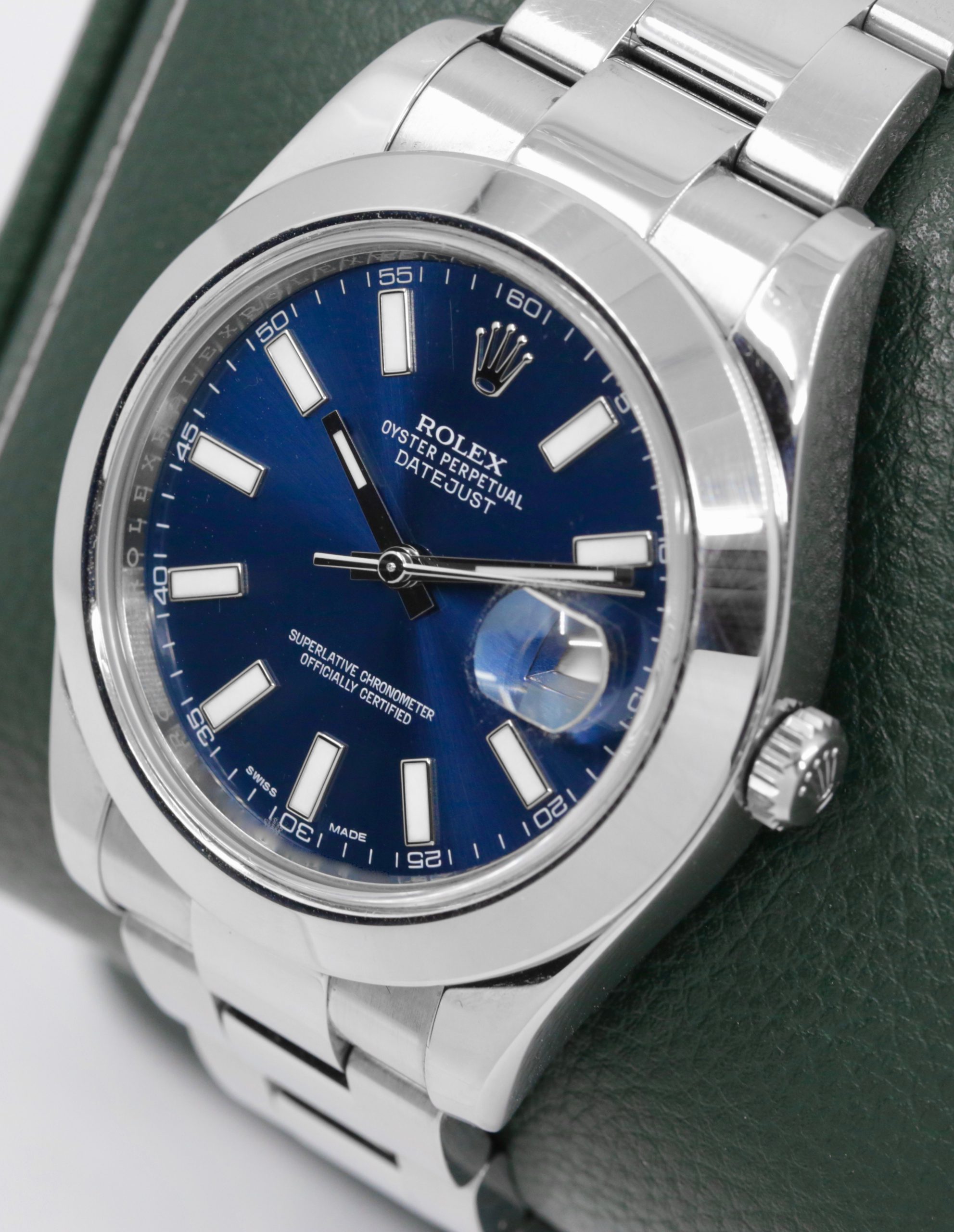 Rolex Oyster Perpetual Datejust II, Stainless Steel, Blue Index Dial on Stainless Steel Rolex Oyster Bracelet, Ref. 116300, Circa: 2015, with Box, & Rolex Service Invoice - Image 2