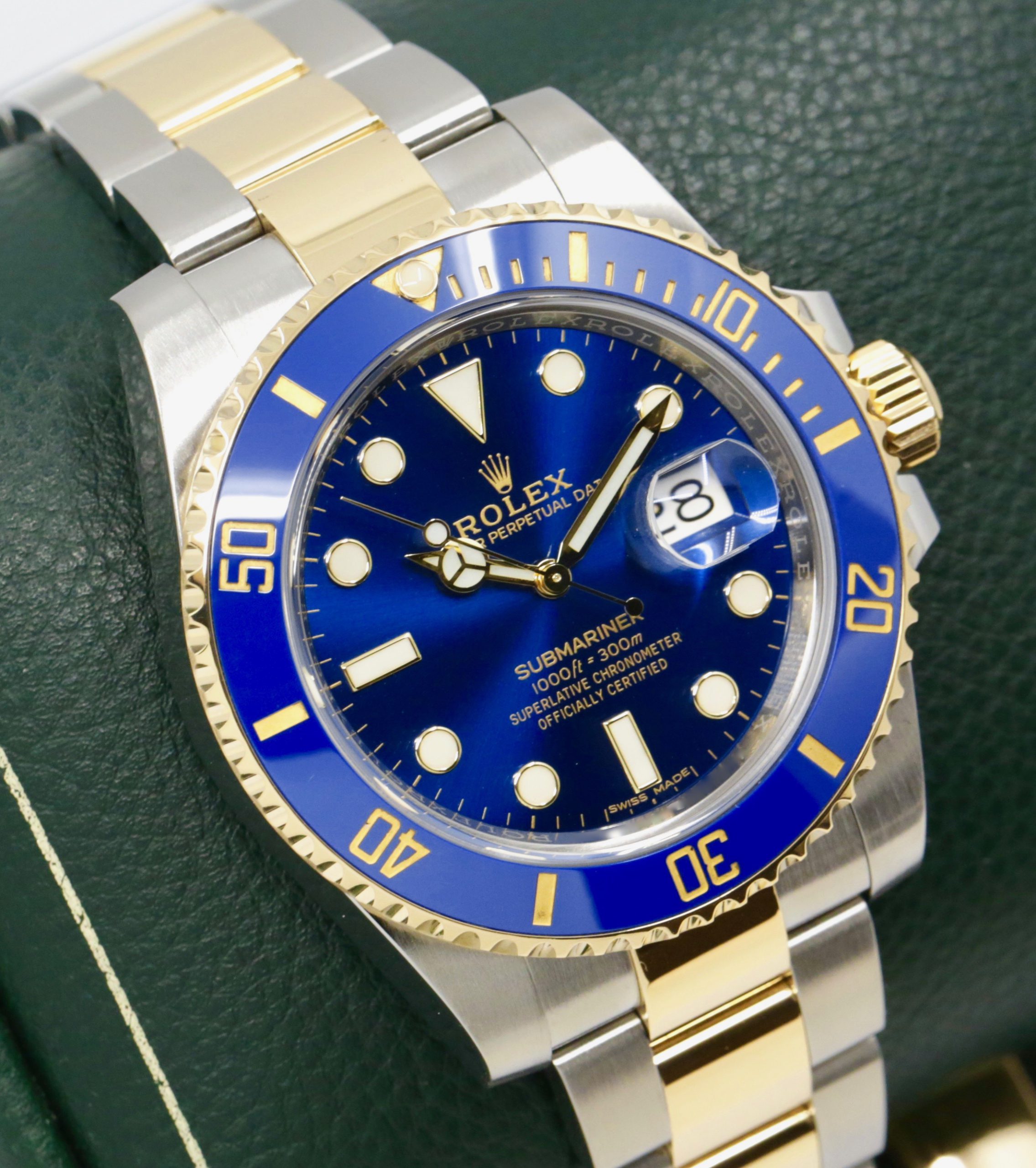 Rolex Submariner Date "Bluesy", Stainless Steel & 18ct Yellow Gold, Blue Ceramic Bezel, Blue Index Dial, on Stainless Steel & 18ct Yellow Gold Rolex Oyster Bracelet, Ref. 116613LB, Circa: 2019, with Box, Books, Rolex Warranty Card & Balance of 5 Year Rolex Factory Warranty - Image 3