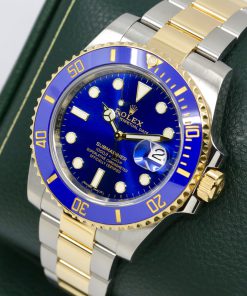Alternative view of Rolex Submariner Date "Bluesy", Stainless Steel & 18ct Yellow Gold, Blue Ceramic Bezel, Blue Index Dial, on Stainless Steel & 18ct Yellow Gold Rolex Oyster Bracelet, Ref. 116613LB, Circa: 2019, with Box, Books, Rolex Warranty Card & Balance of 5 Year Rolex Factory Warranty