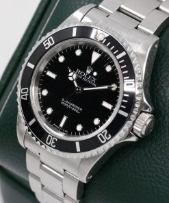 Alternative view of Rolex Oyster Perpetual Submariner Non-Date, Stainless Steel, Black Index Dial, on Stainless Steel Rolex Oyster Bracelet, Ref. 14060, Circa: 1996, with Rolex Box and Swing Tag
