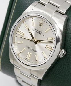 Alternative view of Rolex Oyster Perpetual 41, Stainless Steel, Silver Index Dial, on Stainless Steel Rolex Oyster Bracelet, Ref.124300, Circa: 2023, Complete with Box, Books, Rolex Warranty Card & Balance of 5 Year Rolex Factory Warranty