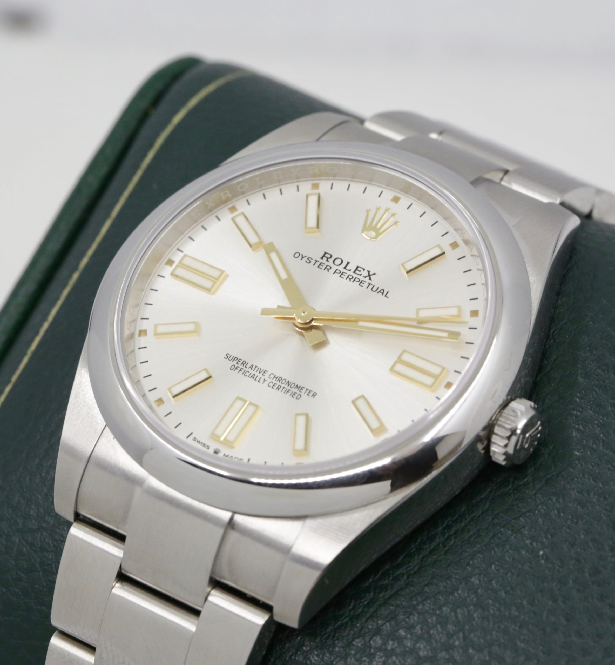 Rolex Oyster Perpetual 41, Stainless Steel, Silver Index Dial, on Stainless Steel Rolex Oyster Bracelet, Ref.124300, Circa: 2023, Complete with Box, Books, Rolex Warranty Card & Balance of 5 Year Rolex Factory Warranty - Image 4