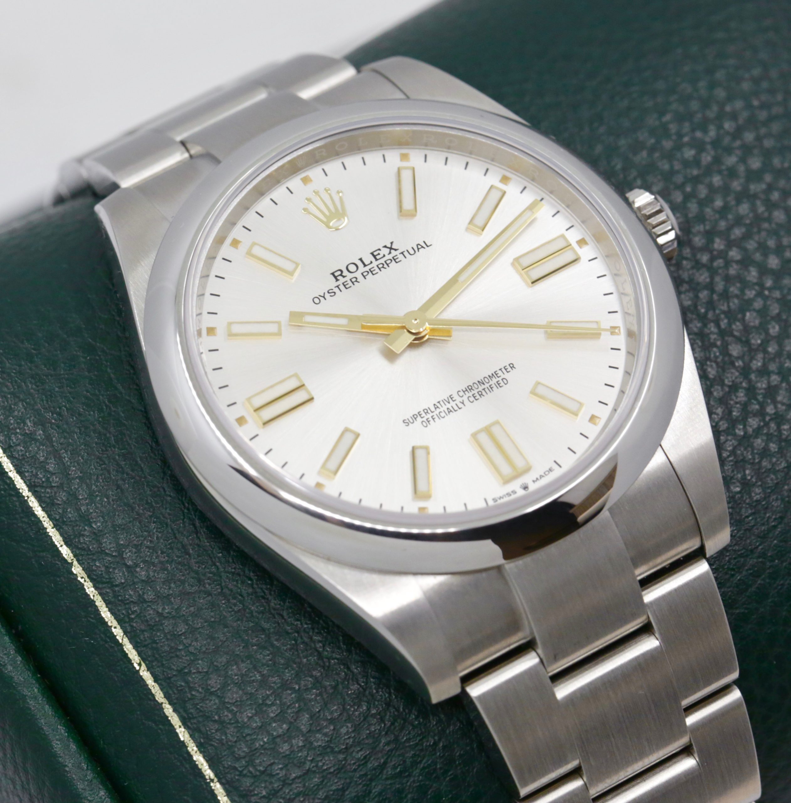 Rolex Oyster Perpetual 41, Stainless Steel, Silver Index Dial, on Stainless Steel Rolex Oyster Bracelet, Ref.124300, Circa: 2023, Complete with Box, Books, Rolex Warranty Card & Balance of 5 Year Rolex Factory Warranty - Image 3