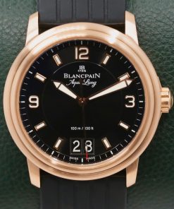 Blancpain Aqua Lung Grande Date, in 18ct Rose Gold, Black Index Dial, on Black Rubber Strap, Ref.2850B-3630A-64B, Circa: 2011 - ON SALE!! $12,800