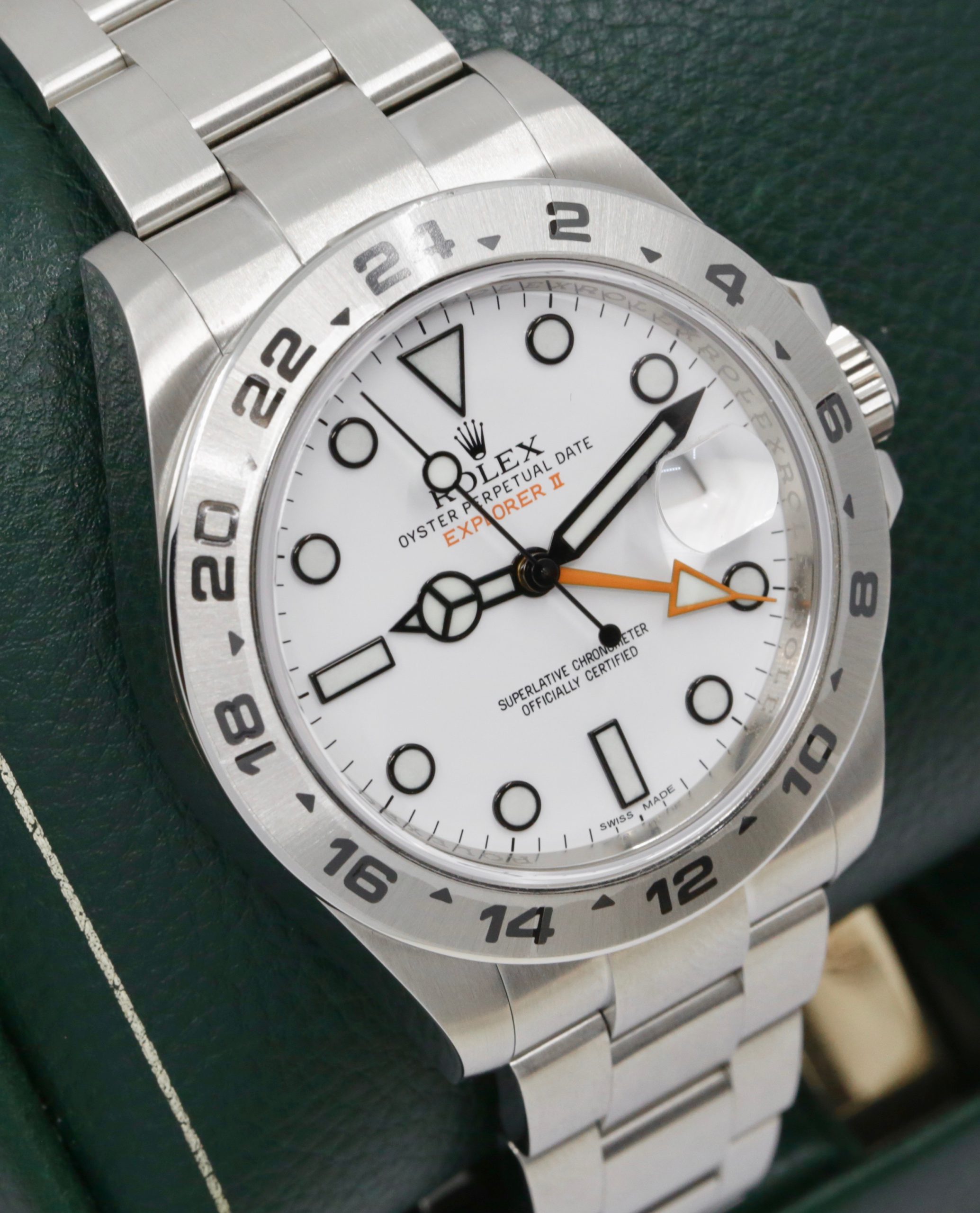 Rolex Explorer II "Polar", in Stainless Steel, White Index Dial, on Stainless Steel Rolex Oyster Bracelet, Ref. 216570, Circa: 2014, with Box, Rolex Warranty Card, Rolex Service Card & Balance of 2 Year Rolex Service Warranty - Image 2