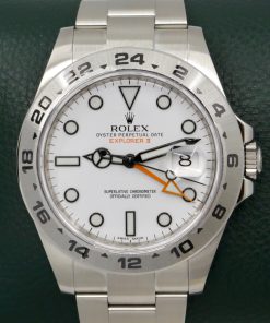 Rolex Explorer II "Polar", in Stainless Steel, White Index Dial, on Stainless Steel Rolex Oyster Bracelet, Ref. 216570, Circa: 2014, with Box, Rolex Warranty Card, Rolex Service Card & Balance of 2 Year Rolex Service Warranty