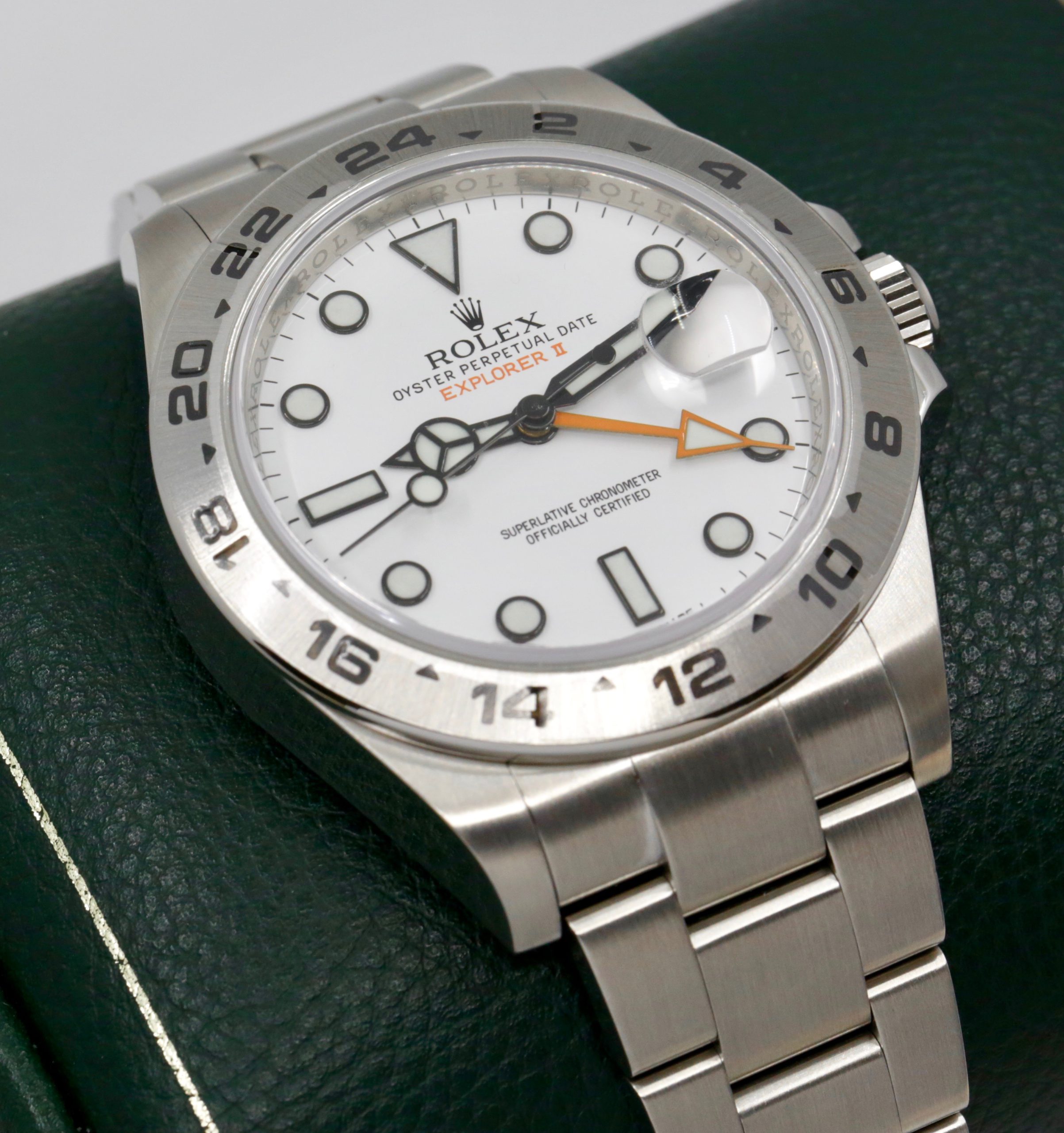 Rolex Explorer II "Polar", in Stainless Steel, White Index Dial, on Stainless Steel Rolex Oyster Bracelet, Ref. 216570, Circa: 2014, with Box, Rolex Warranty Card, Rolex Service Card & Balance of 2 Year Rolex Service Warranty - Image 3