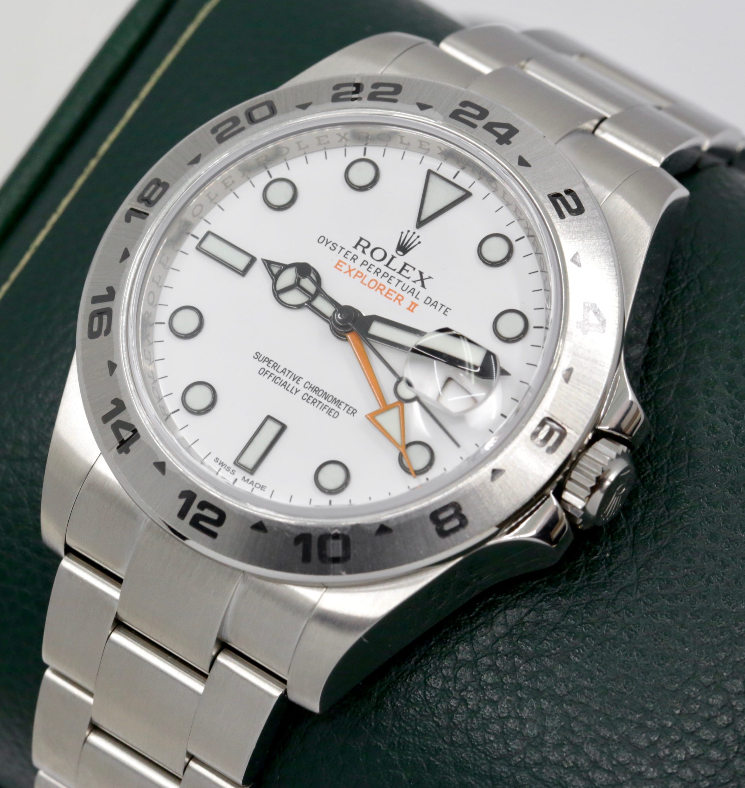 Rolex Explorer II "Polar", in Stainless Steel, White Index Dial, on Stainless Steel Rolex Oyster Bracelet, Ref. 216570, Circa: 2014, with Box, Rolex Warranty Card, Rolex Service Card & Balance of 2 Year Rolex Service Warranty - Image 4