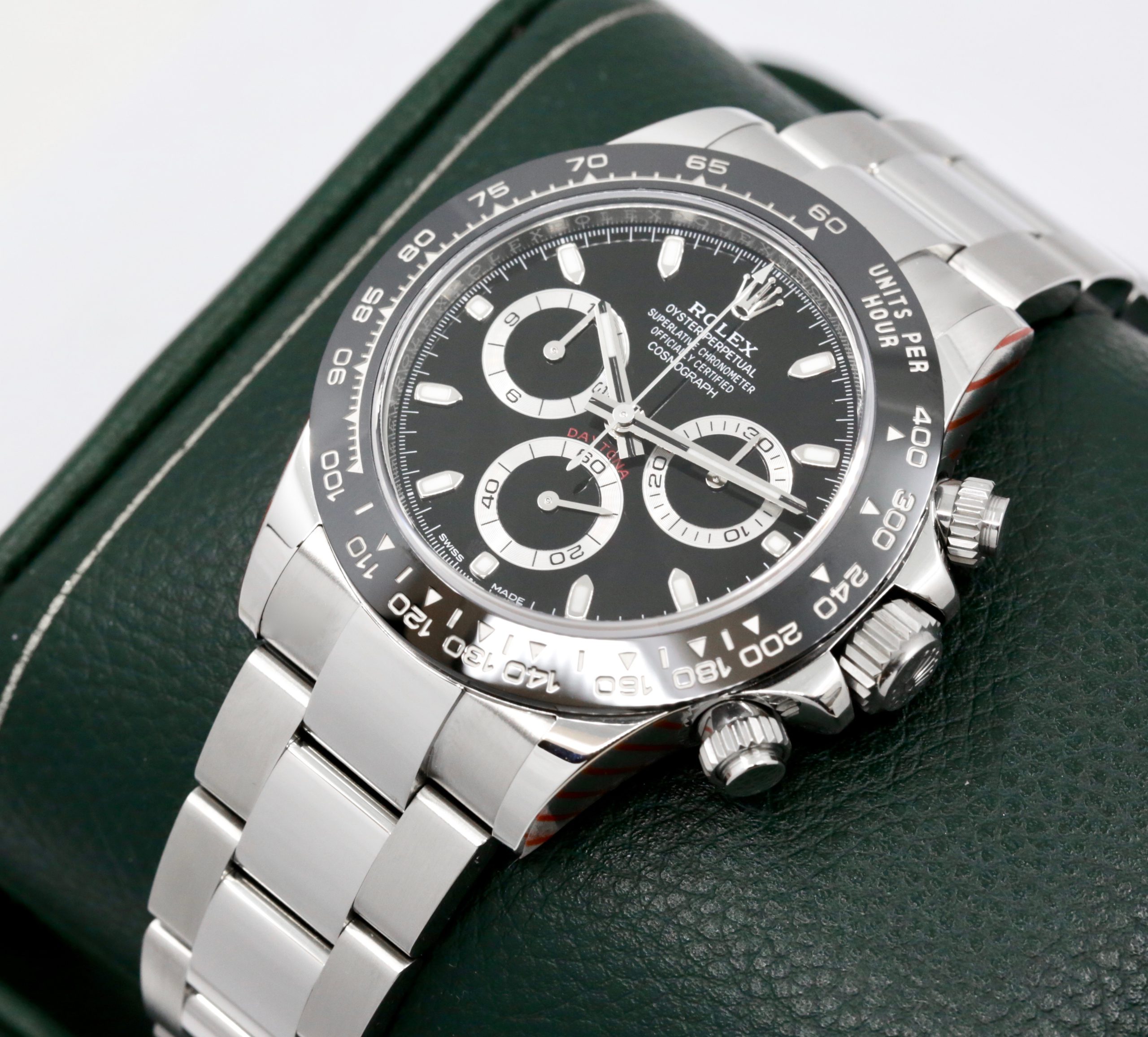 Rolex Cosmograph Daytona, Stainless Steel, Black Ceramic Bezel, Black Index Dial, on Stainless Steel Rolex Oyster Bracelet, Ref. 116500LN, Circa: 2020, Complete with Box, Books, Rolex Warranty Card & Balance of 5 Year Rolex Factory Warranty - Image 3