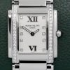Patek Philippe Twenty ~ 4, Stainless Steel, Factory Set Diamond Bezel, with Factory Set Diamond Silver Dial, on Stainless Steel Patek Philippe Bracelet, Ref. 4910/10A-011, Circa: 2009, with Box, Books & Patek Philippe Certificate
