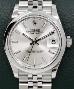 Rolex Datejust 31, Stainless Steel, Silver Index Dial, Domed Bezel, on Stainless Steel Rolex Jubilee Bracelet, Ref. 278240, Circa: 2021, Complete with Box, Books, Rolex Warranty Card & Balance of 5 Year Rolex Factory Warranty