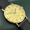 Eterna-Matic 3000 De Luxe gents automatic with date 18K 0.750 yellow gold case, gold bark finish dial, only $990 As Traded!!