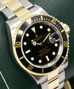 Alternative view of Rolex Oyster Perpetual Submariner Date, in Stainless Steel & 18ct Yellow Gold, Black Index Dial, on Stainless Steel & 18ct Yellow Gold Rolex Oyster Bracelet, Ref. 16613, Circa: 2007, with Box, Swing Tag, Rolex Service Cards, & Rolex Warranty Certificate