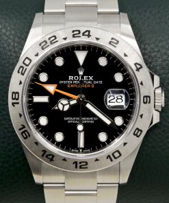 Rolex Explorer II, Stainless Steel, Black Index Dial with Orange GMT Hand, on Stainless Steel Rolex Oyster Bracelet, Ref. 226570, Circa: 2022, with Box, Books, Rolex Warranty Card & Balance of 5 Year Rolex Factory Warranty