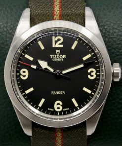 Tudor Ranger, in Stainless Steel, Black Dial, Brushed Smooth Bezel, on Tudor Nato Strap, Ref. 79950, Circa: 2022, Complete with Box, Books, Tudor Warranty Card & Balance of 5 Year Tudor Factory Warranty