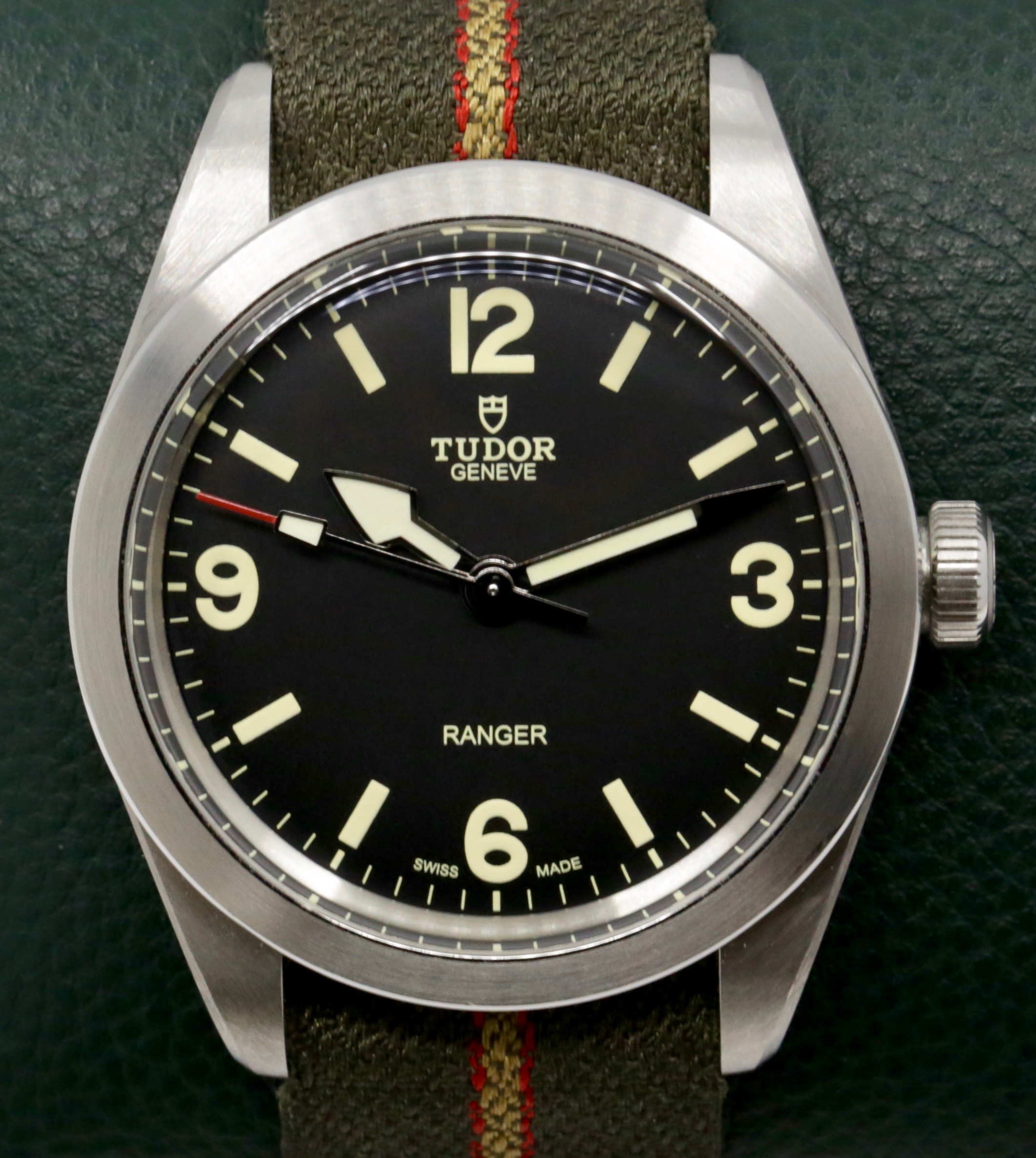 Tudor Ranger, in Stainless Steel, Black Dial, Brushed Smooth Bezel, on Tudor Nato Strap, Ref. 79950, Circa: 2022, Complete with Box, Books, Tudor Warranty Card & Balance of 5 Year Tudor Factory Warranty