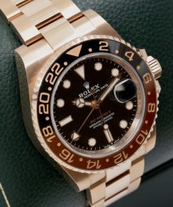 Alternative view of Rolex GMT-Master II “Root Beer”, in 18ct Everose Gold, Black & Brown Ceramic Bezel, Black Index Dial, on 18ct Everose Gold Rolex Oyster Bracelet, Ref. 126715CHNR, Circa: 2018, Complete with Box, Books, Swing Tags, Rolex Warranty Card
