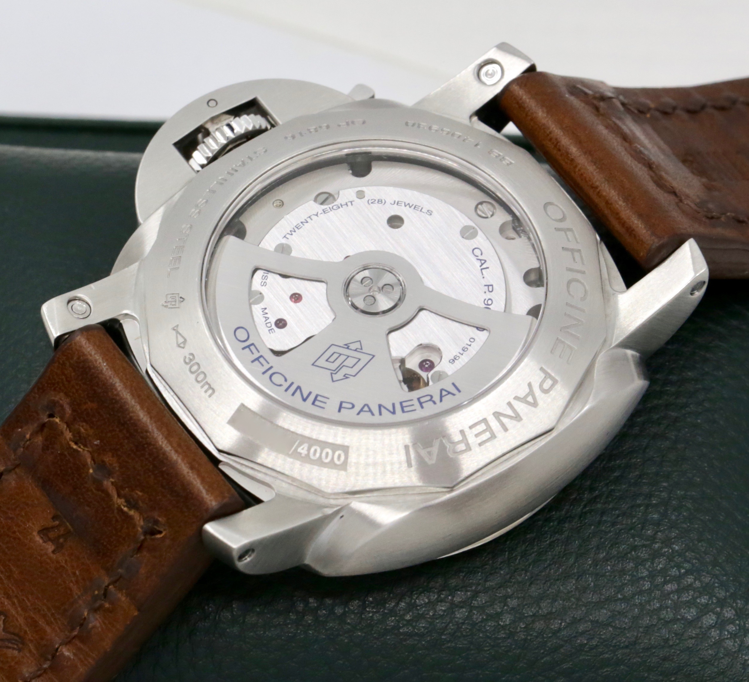 Panerai Luminor Marina 1950 3 Day Automatic in Stainless Steel, Black Matte Dial on a Leather Strap, Ref. PAM00312, Circa: 2010 Box and Papers - Image 5