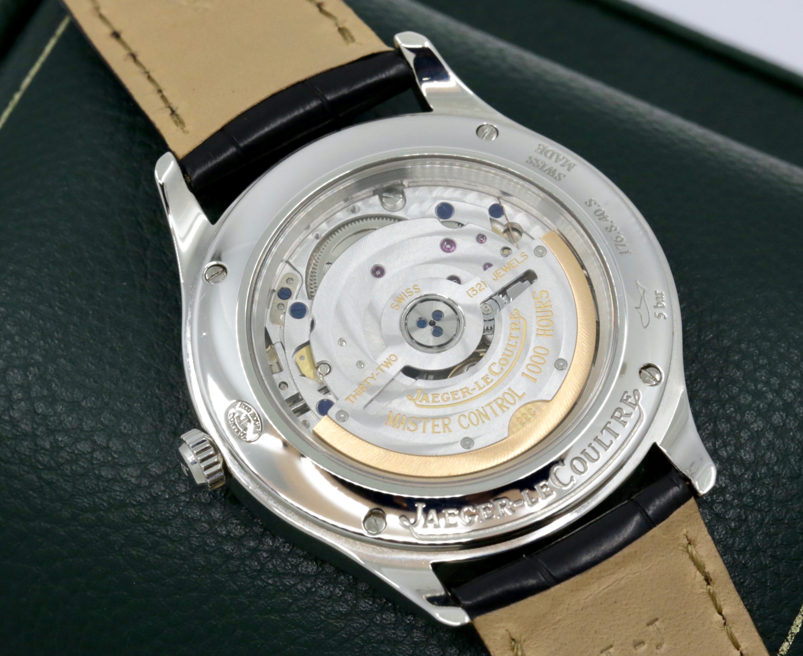 Jaeger-LeCoultre Master Control Date, Stainless Steel, Silver Dial, on Black JLC Alligator Strap with Stainless Steel JLC Deployant, Ref. 176.8.40.S, Circa: 2015, with JLC Service Box, JLC Service Papers & JLC Warranty Certificate - Image 5