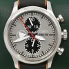 Muhle Glashutte Terranaut 1 in Stainless Steel,  Matt Gray dial with Black subdials, Orange & Black Strap with Tang buckle.  Ref: M1.37.05.LB,  Ca. 2013  Box, book and Warranty card