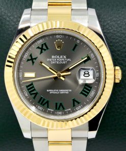 Rolex Datejust II "Wimbledon", Stainless Steel & 18ct Yellow Gold, Rhodium Roman Dial, on Stainless Steel & 18ct Yellow Gold Rolex Oyster Bracelet, Ref. 116333, Circa: 2014, with Box, Books & Rolex Warranty Card