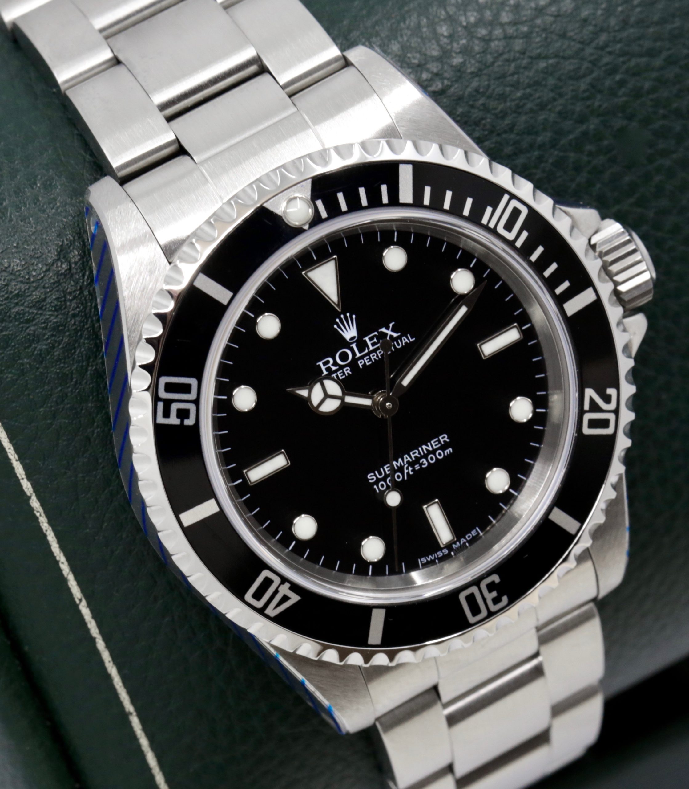 Rolex Submariner Non-Date "Two-Liner", Stainless Steel, Black Index Dial, on Stainless Steel Rolex Oyster Bracelet, Ref. 14060M, Circa: 2003, with Rolex Box, Rolex Service Card & Balance of 2 Year Rolex Service Warranty - Image 3