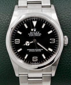 Rolex Explorer I, Stainless Steel, Black 3,6,9 Dial, on Stainless Steel Rolex Oyster Bracelet, Ref. 114270, Circa: 2005, with Rolex Warranty Certificate