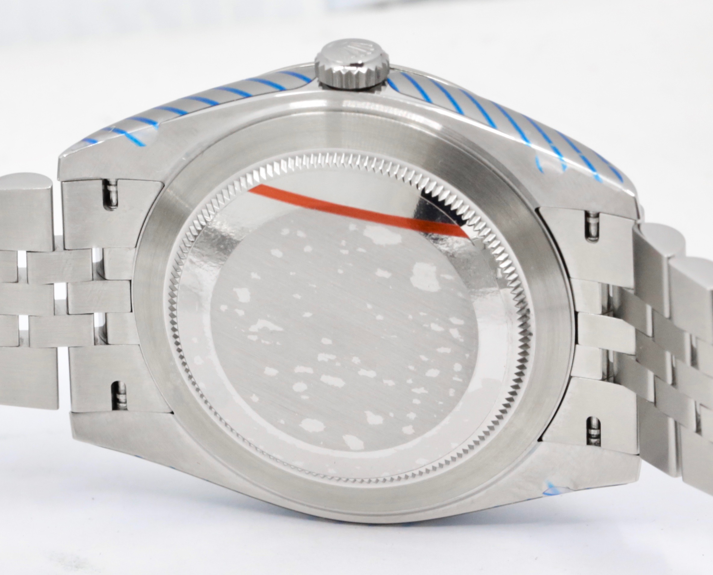Rolex Datejust 41, Stainless Steel, with a Azzurro Blue Roman Dial, 18ct White Gold Fluted Bezel, on Stainless Steel Rolex Jubilee Bracelet, Ref. 126334, Circa: 2021, Complete with Box, Books, Rolex Warranty Card & Balance of 5 Year Rolex Factory Warranty - Image 5