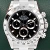 Rolex Cosmograph Daytona, in Stainless Steel, Black Index Dial, Stainless Steel Bezel on a Rolex Oystersteel Bracelet, Ref. 116520, Circa: 2013, with Box, Books, Rolex Warranty Card, Rolex Service Card & Balance of 2 Year Rolex Service Warranty