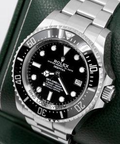 Alternative view of Rolex Sea-Dweller Deepsea in OysterSteel, Black Ceramic Bezel and Black Index Dial, on Rolex Stainless Steel Oyster Bracelet, Ref. 136660, with Box, Book and Rolex Warranty card, Circa: 2023,
